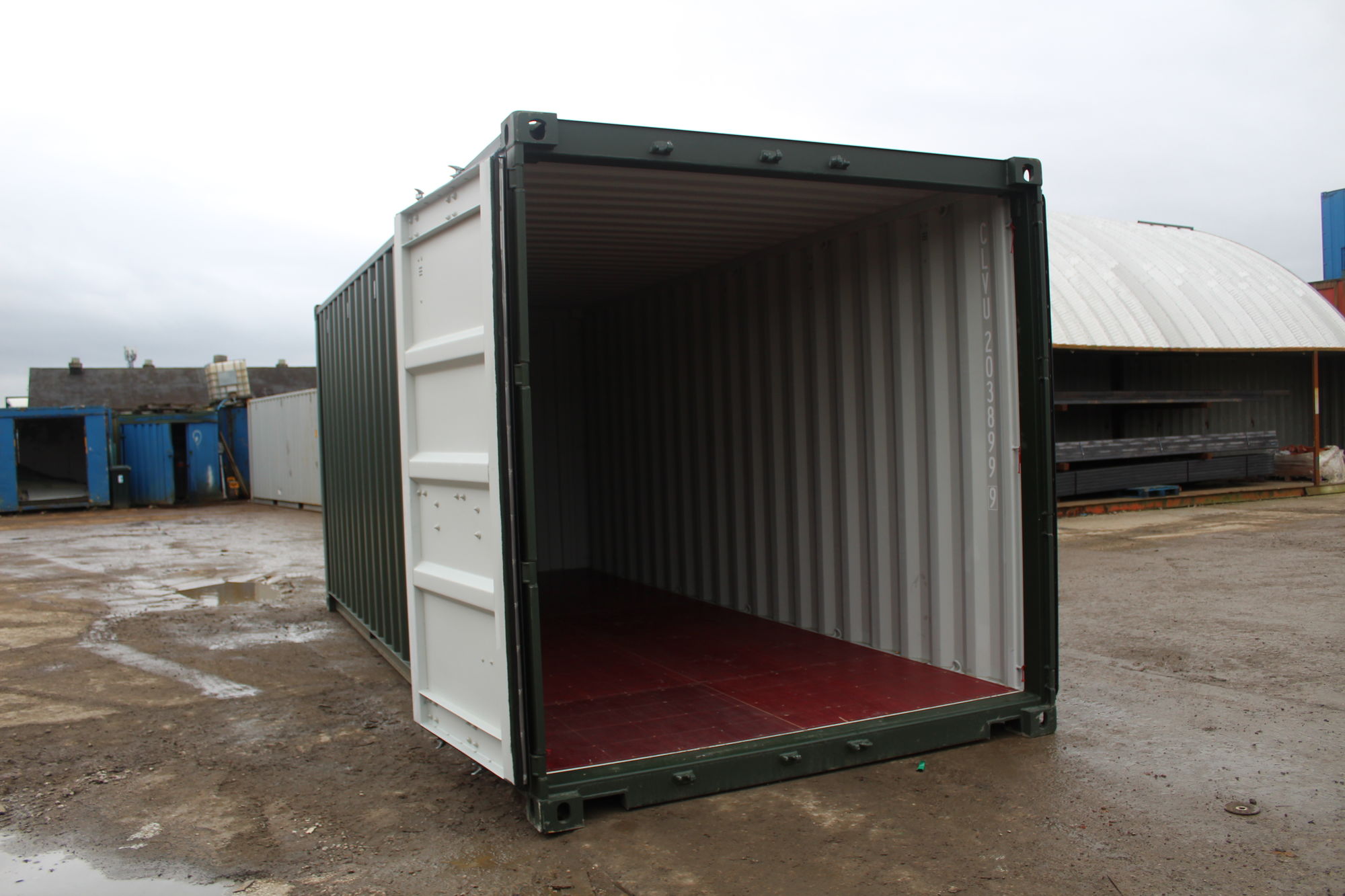 20ft New Shipping Containers 20ft Once Used S2- Original Doors view 7