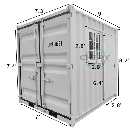 9ft Small Cubic Shipping Container view 4