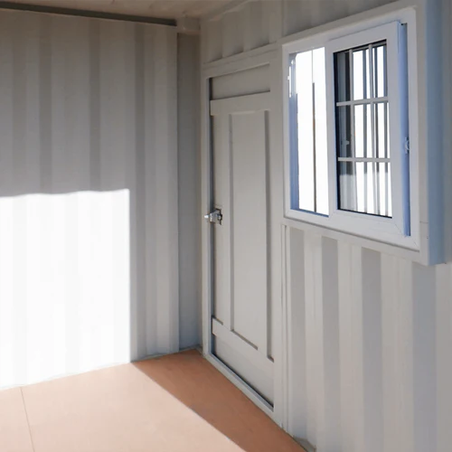 12′ Small Cubic Shipping Container, Rollup Door view 4