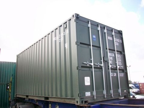 20ft New Shipping Containers 20ft Once Used S2- Original Doors view 2