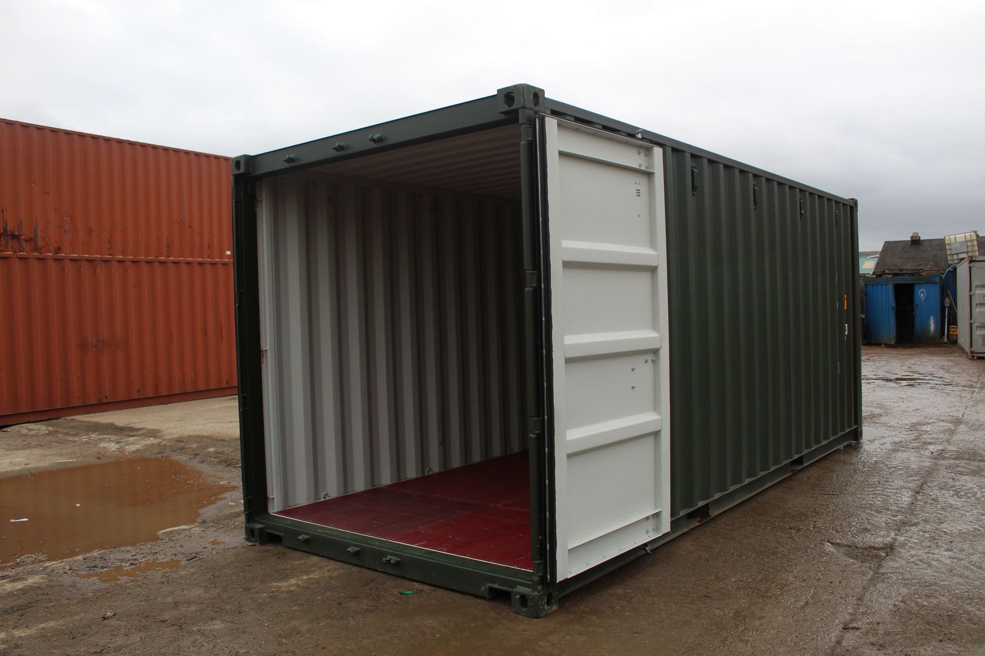 20ft New Shipping Containers 20ft Once Used S2- Original Doors view 6