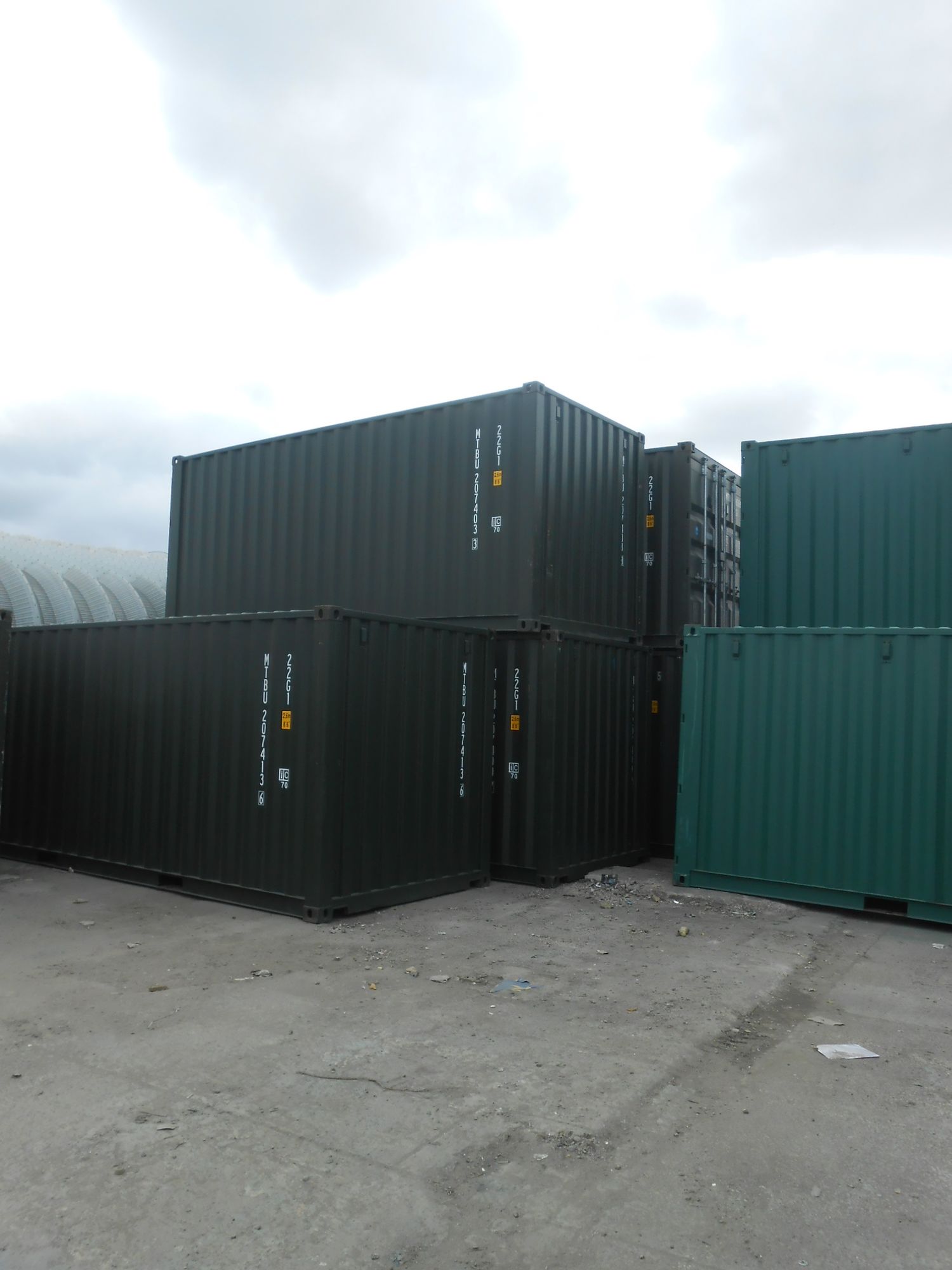 20ft New Shipping Containers 20ft Once Used S2- Original Doors view 8