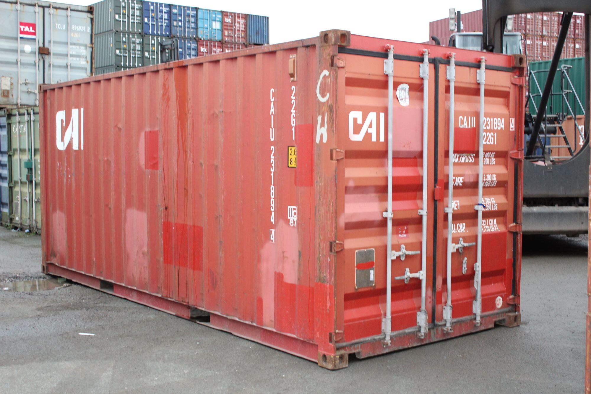 20ft Used Shipping Containers 20ft S2 Doors view 2