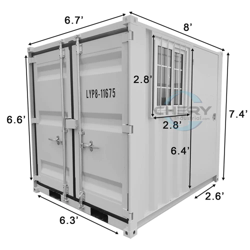 8ft Small Cubic Shipping Container view 11