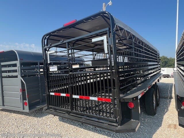 2025 Gooseneck Trailers GN 24X6.8 Steel Stock w/Canvas Top view 2