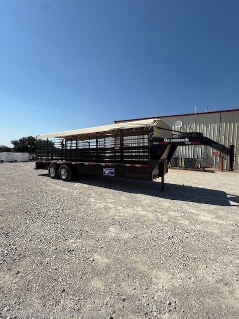 2025 Gooseneck Trailers GN 24X6.8 Steel Stock w/Canvas Top