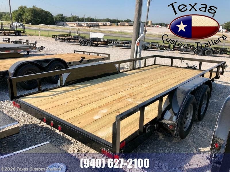 2026 East Texas Trailers 83X16 Utility 7K view 2