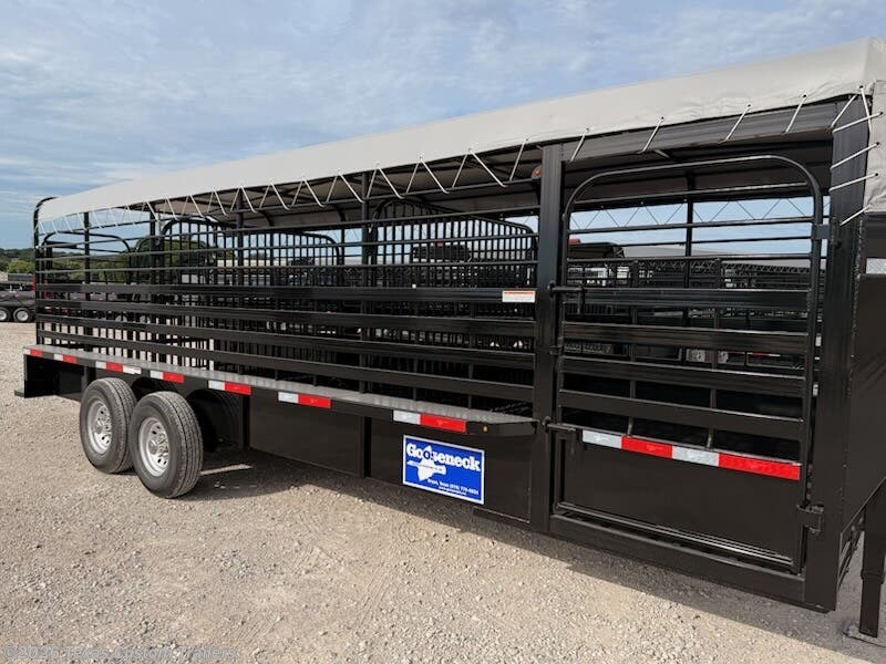 2026 Gooseneck Trailers GN 24X6.8 Steel Stock w/Canvas Top view 2