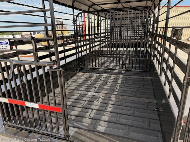 2026 Gooseneck Trailers GN 24X6.8 Steel Stock w/Canvas Top view 3